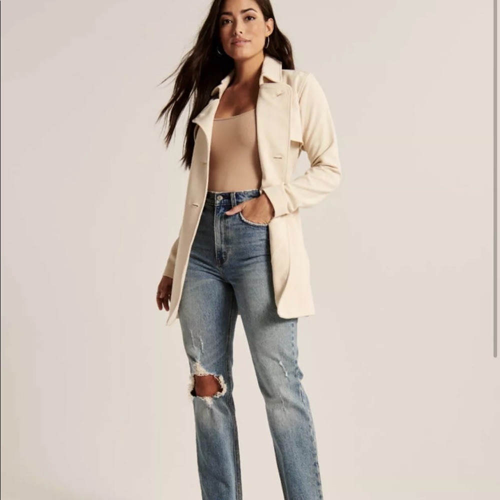 Abercrombie and Fitch Drapey Trench Coat